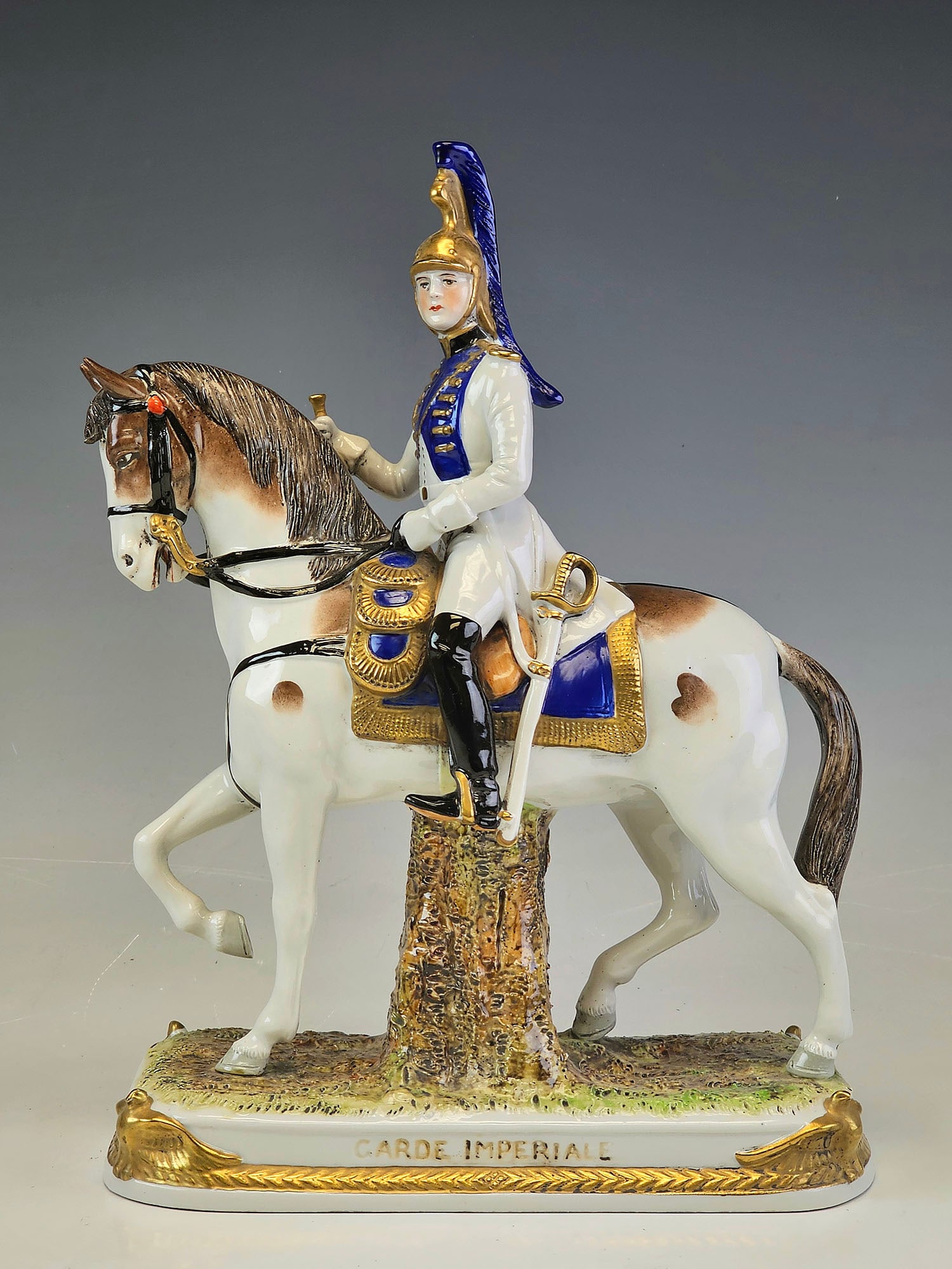 GERMAN SCHEIBE ALSBACH PORCELAIN GARDE IMPERIALE FIGURE (1 of 7)