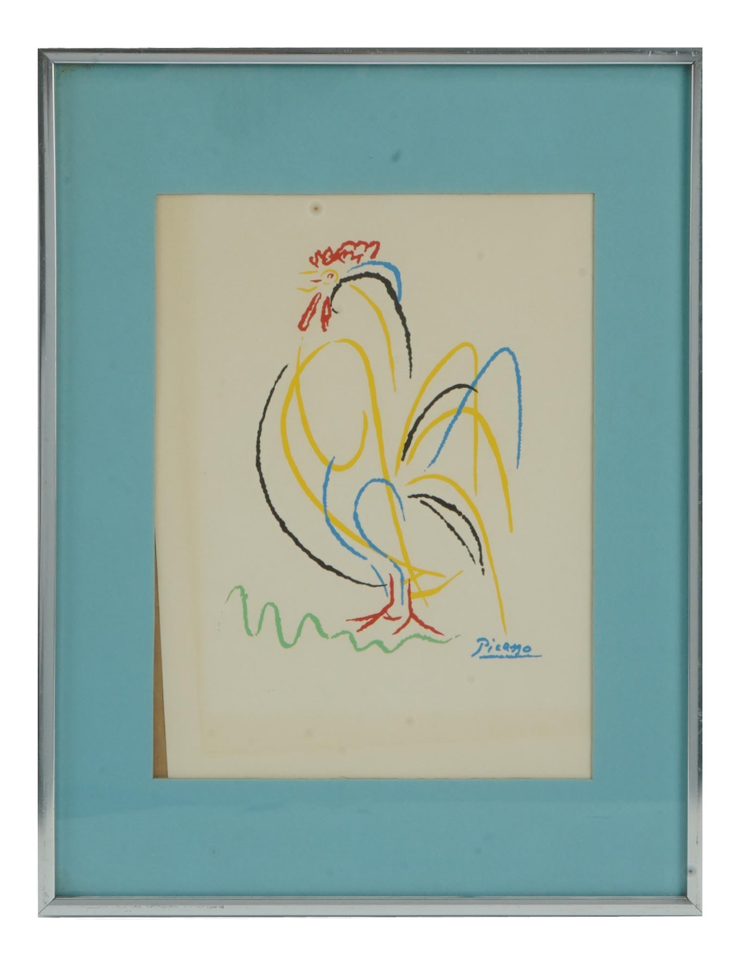 SPANISH AFTER PABLO PICASSO LITHOGRAPH ROOSTER (1 of 4)
