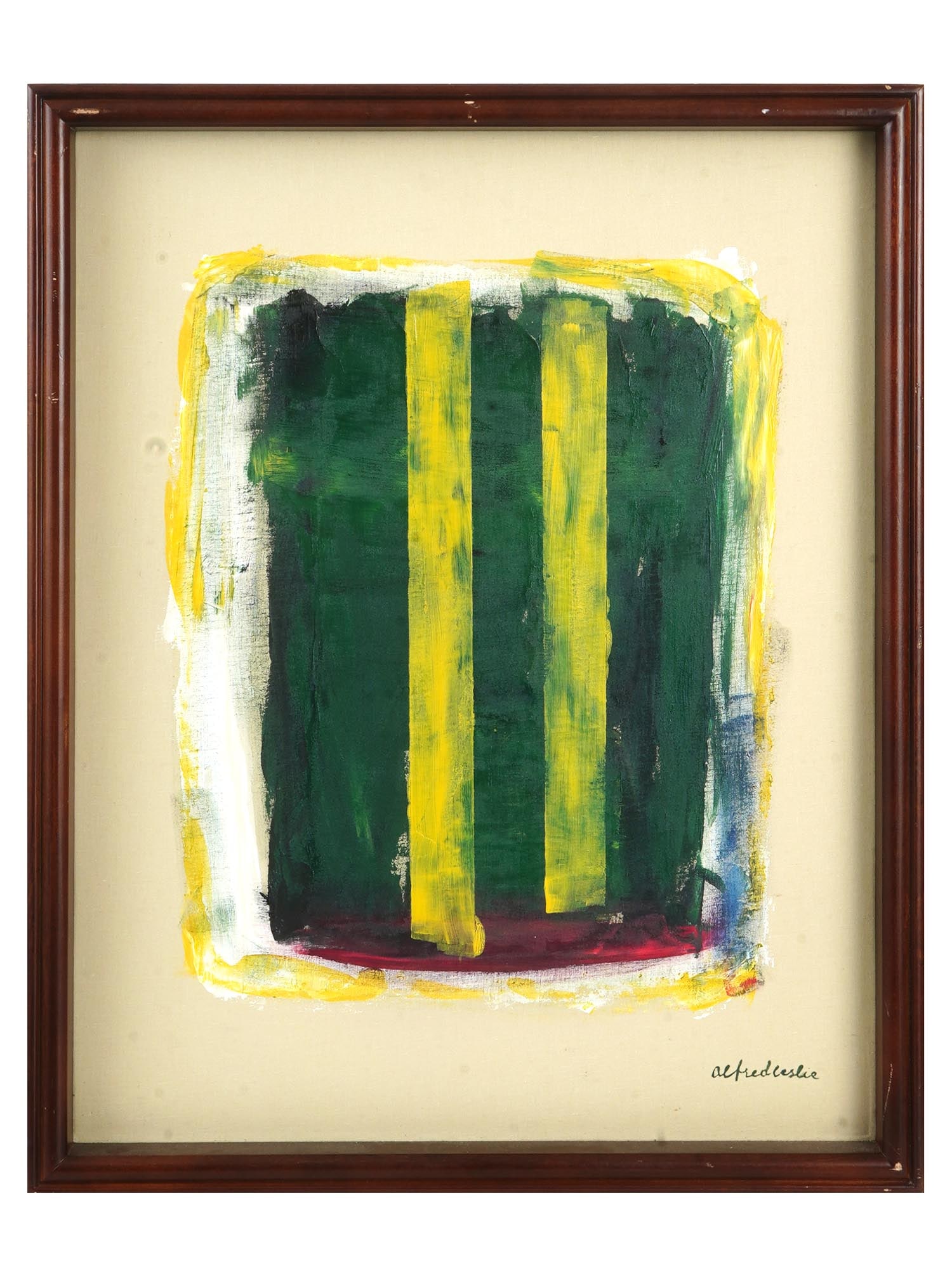 AMERICAN ABSTRACT OIL PAINTING BY ALFRED LESLIE (1 of 5)