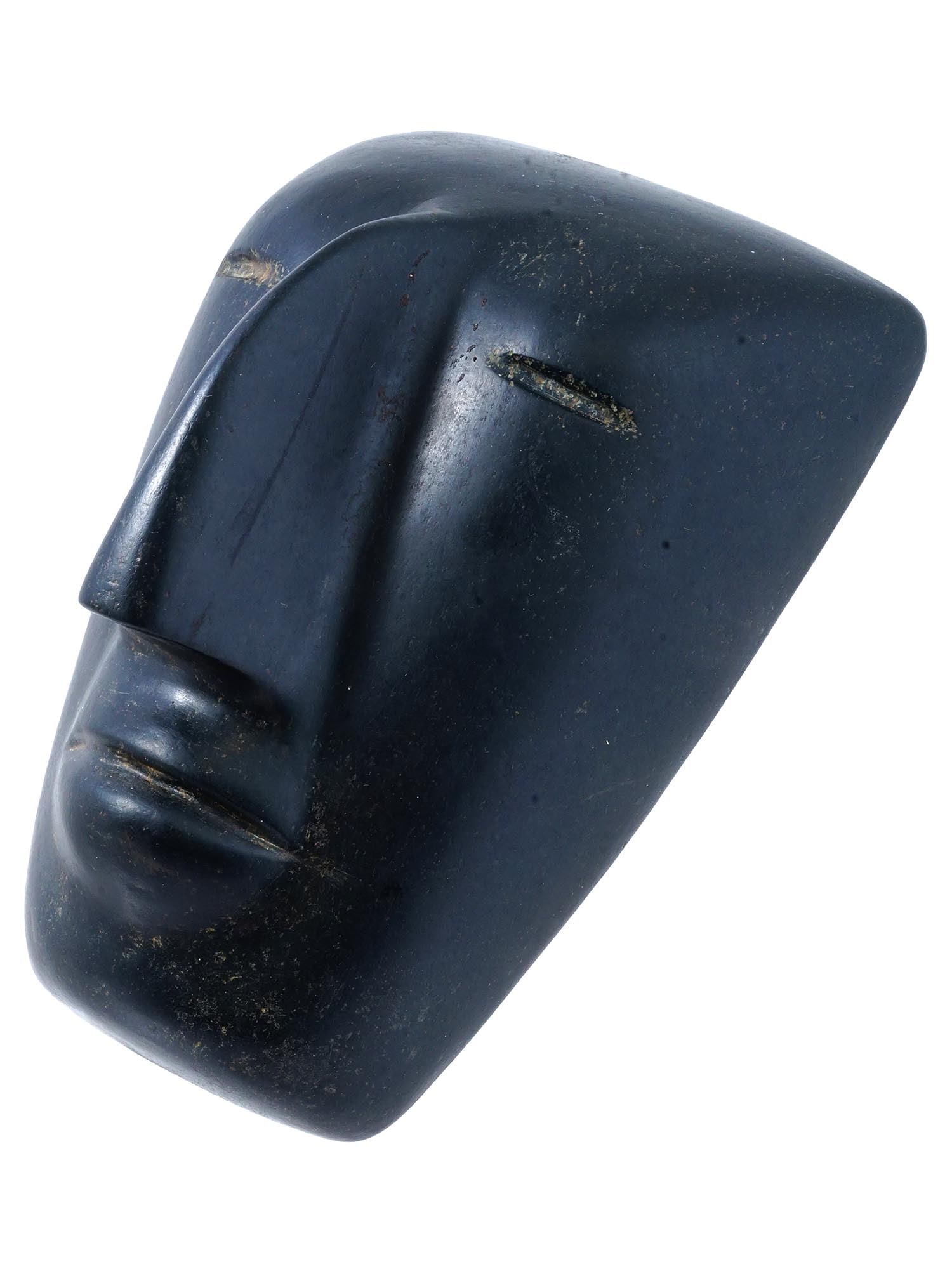 ANCIENT MESOAMERICAN PRE COLUMBIAN BASALT MASK (1 of 8)