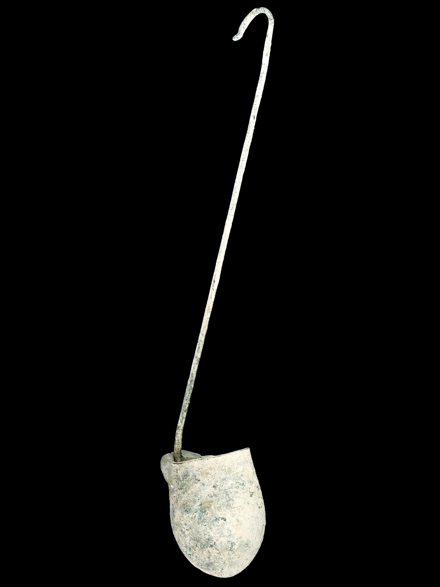 CIRCA 700 BC ANCIENT EGYPT BRONZE SITULA LIBATION CUP (1 of 7)