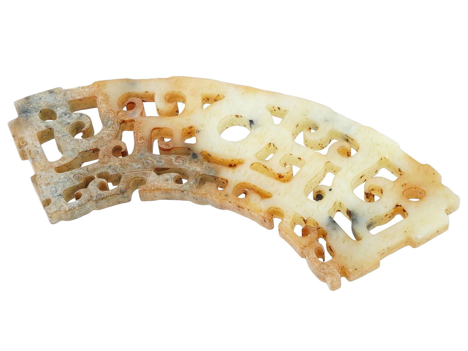 ANTIQUE CHINESE DRAGON PHOENIX JADE PEI PENDANT (1 of 6)