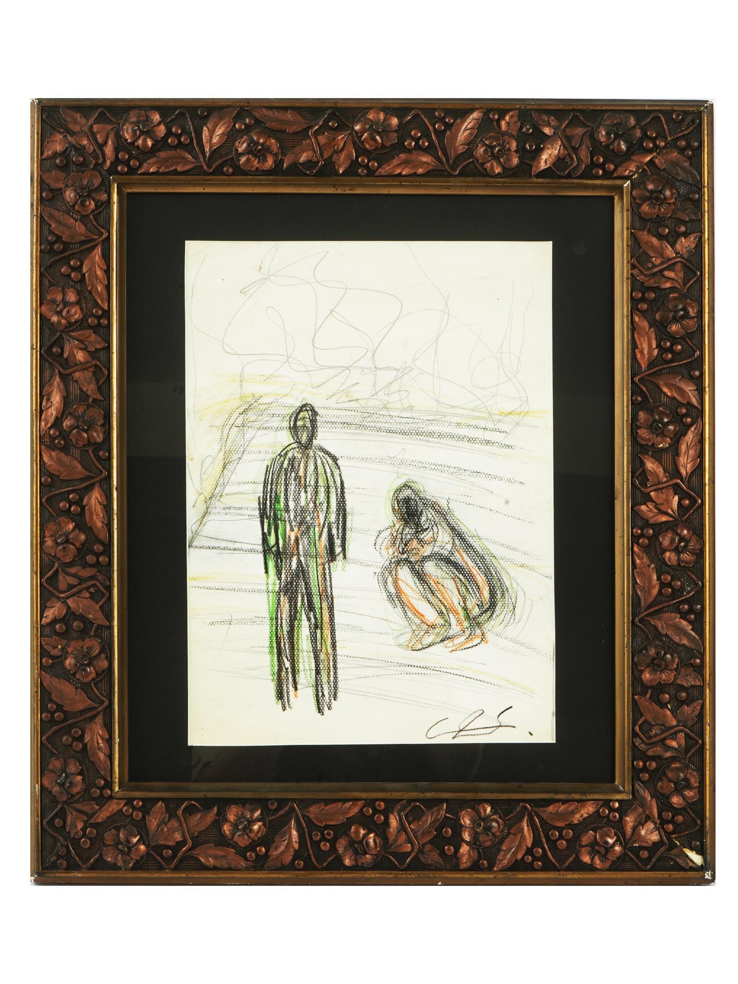 ATTR TO CHIHARU SHIOTA JAPANESE MIXED MEDIA PAINTING (1 of 4)