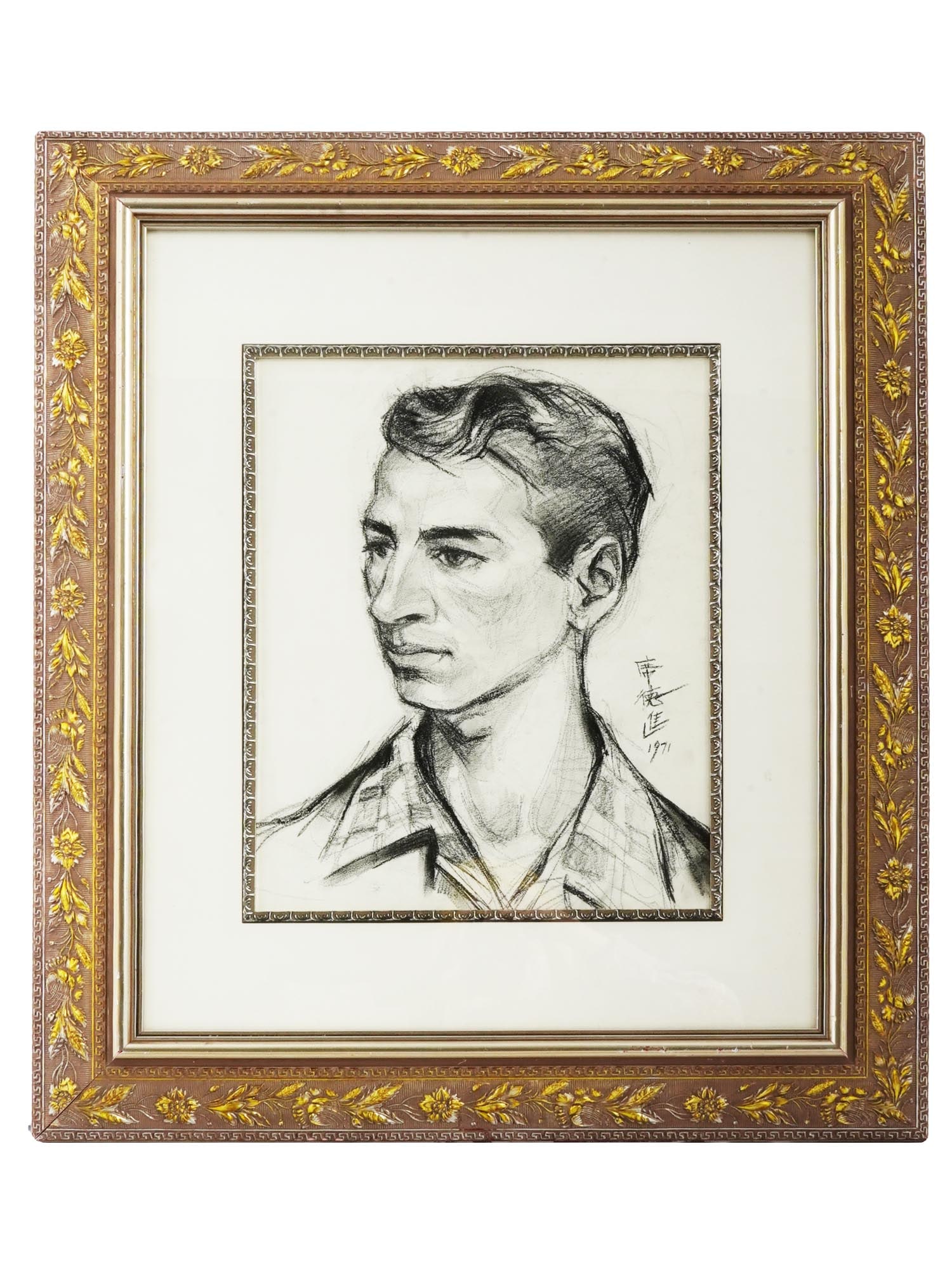 CHINESE PORTRAIT INK PAINTING BY XI DE JINN SHIY (1 of 4)