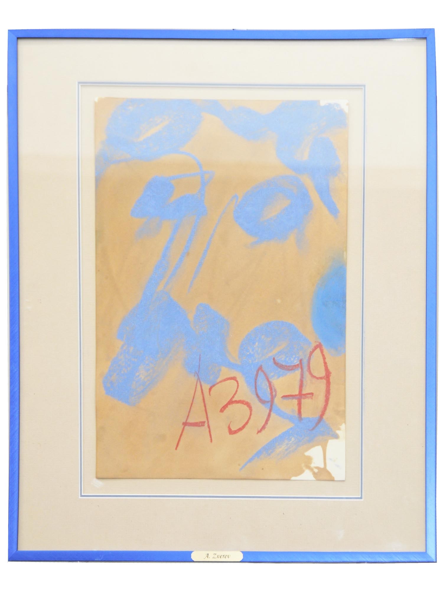 ANATOLY ZVEREV RUSSIAN NONCONFORMIST PASTEL PAINTING (1 of 5)