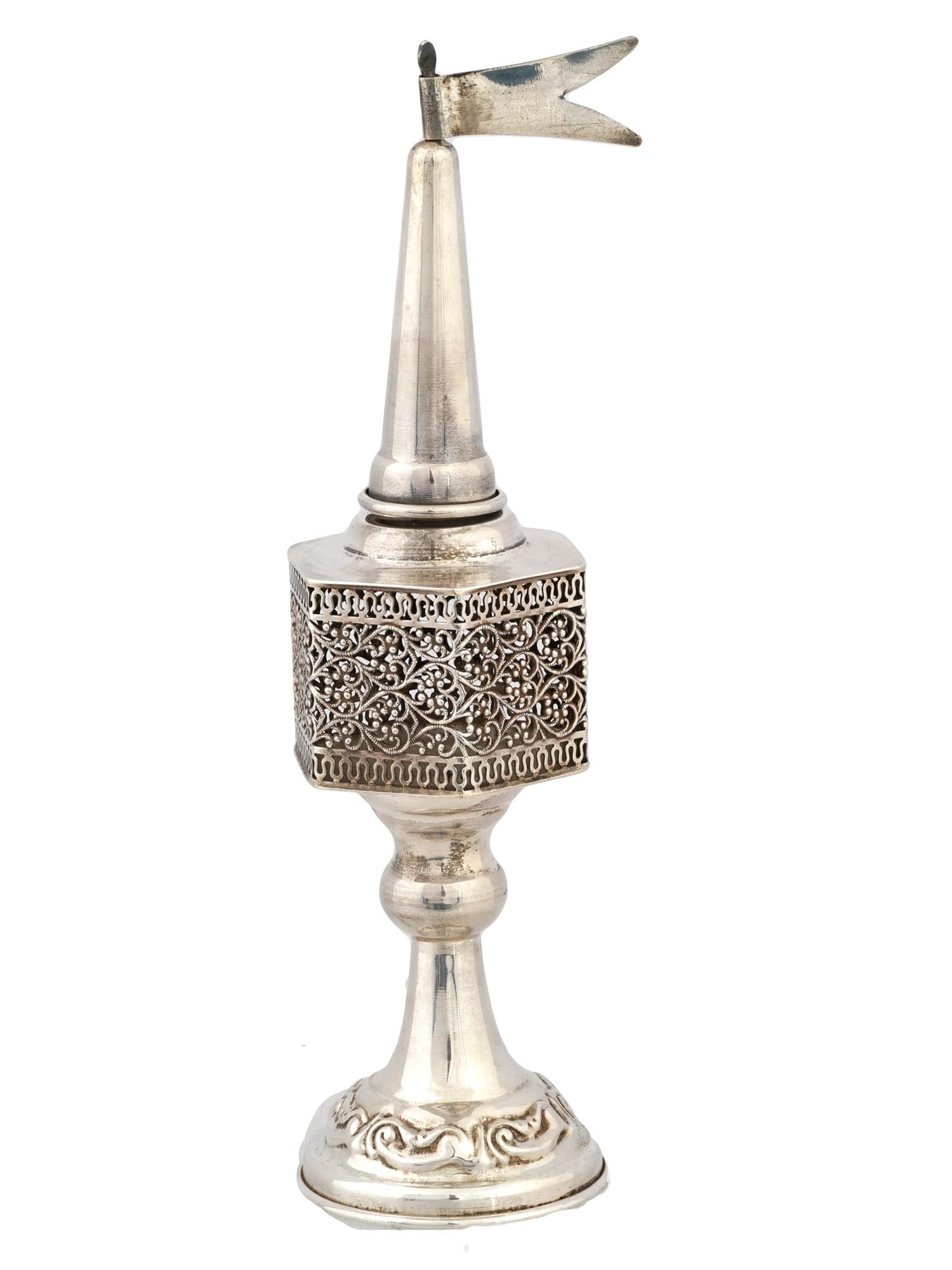 JUDAICA STERLING SILVER SPICE TOWER BESAMIM (1 of 9)
