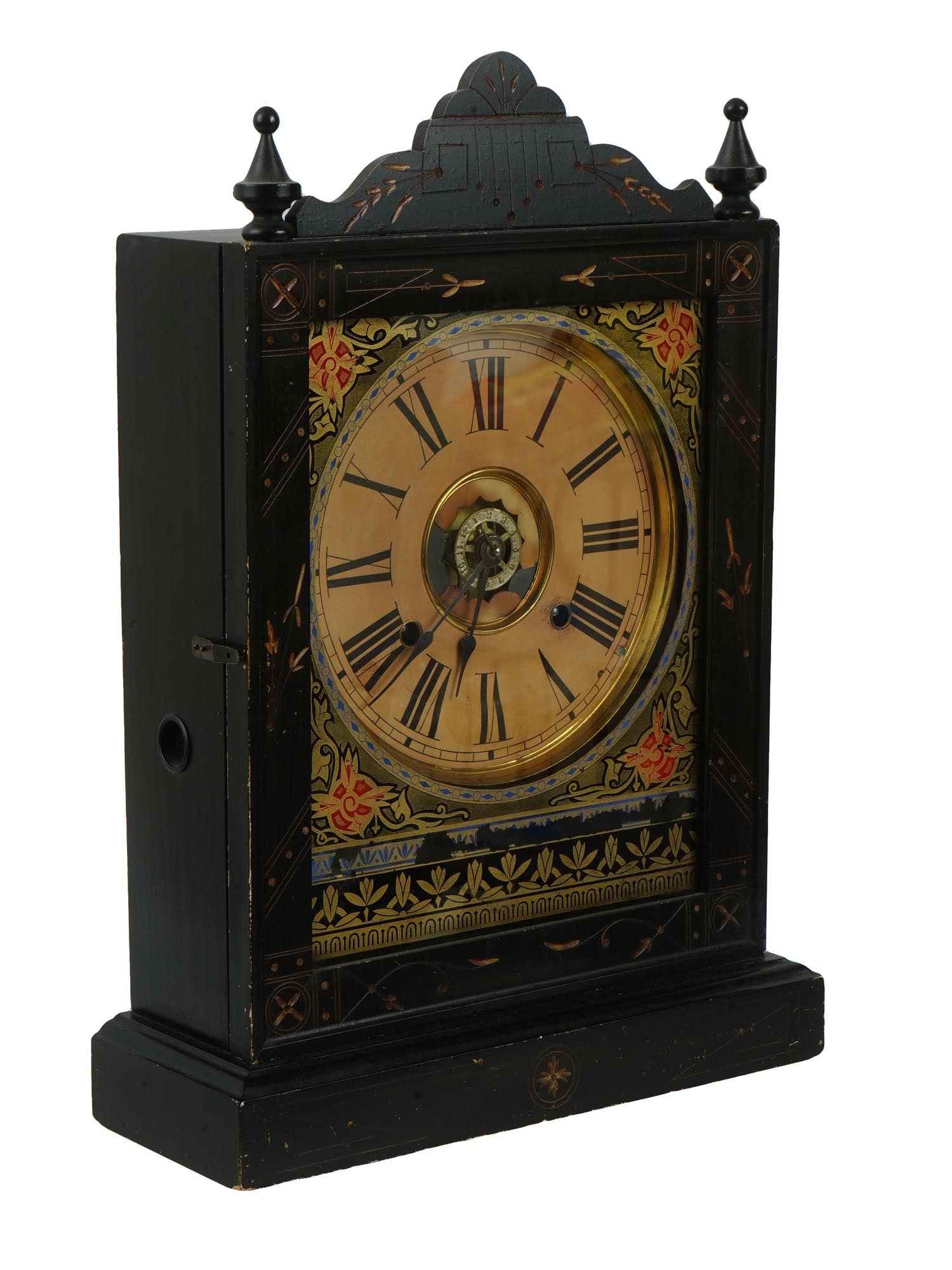 ANTIQUE ANSONIA GREEK STRIKE 8 DAY MANTEL CLOCK (1 of 12)