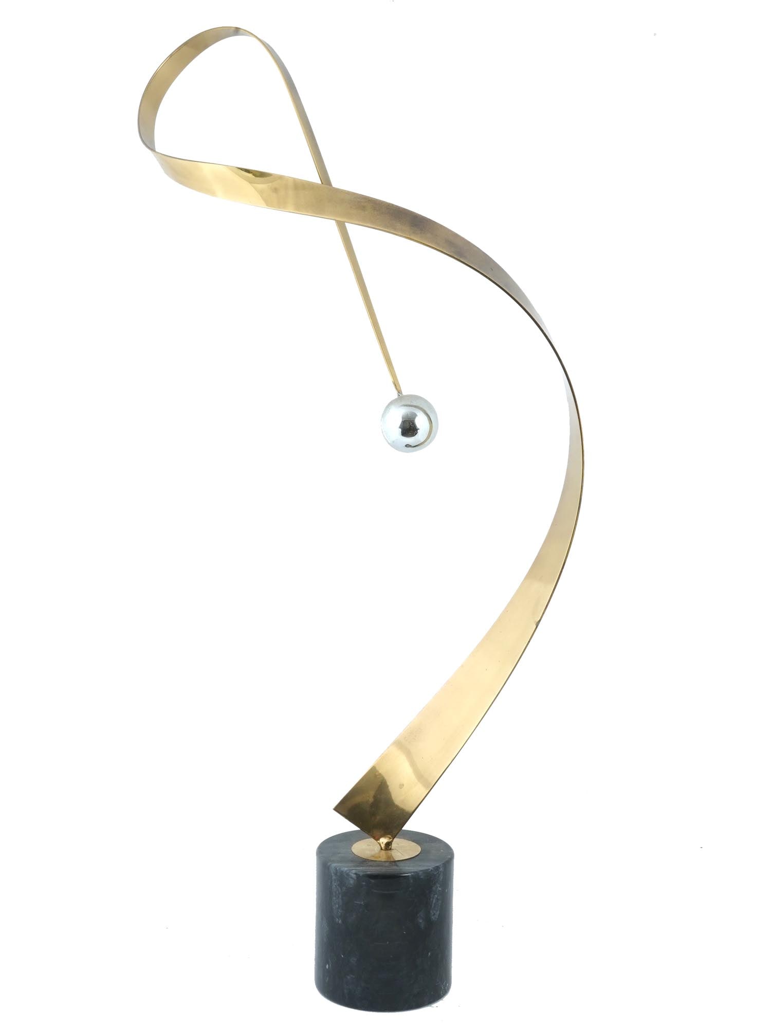 AMERICAN ABSTRACT RIBBON SCULPTURE BY CURTIS JERE (1 of 6)