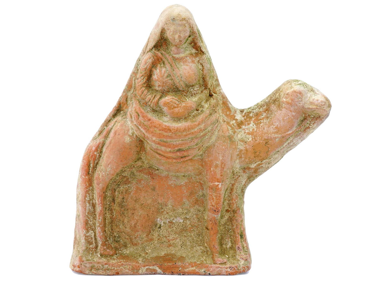 ANCIENT EGYPTIAN ROMAN PERIOD TERRACOTTA CAMEL FIGURE (1 of 7)