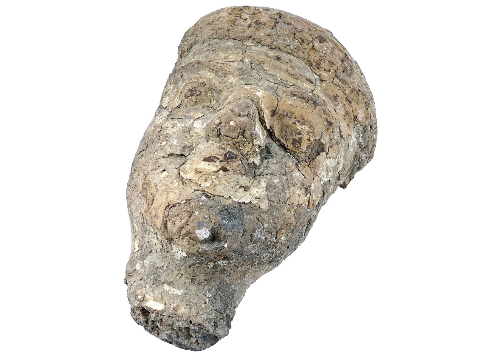 ANCIENT NEAR EASTERN HAND CRAFTED TERRACOTTA HEAD (1 of 11)