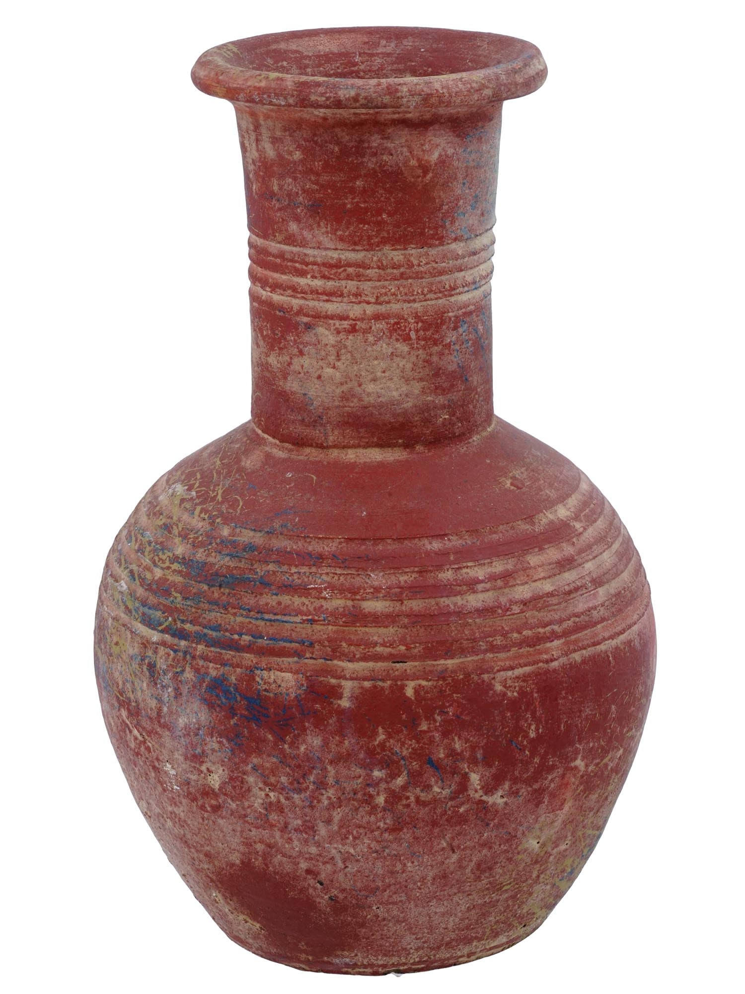 ANCIENT ROMAN PAINTED POTTERY JAR CIRCA 4TH C AD (1 of 7)