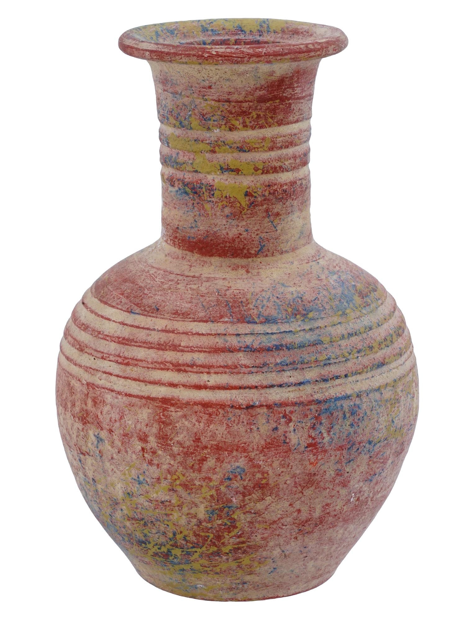 ANCIENT ROMAN PAINTED POTTERY JAR CIRCA 4TH C AD (1 of 8)