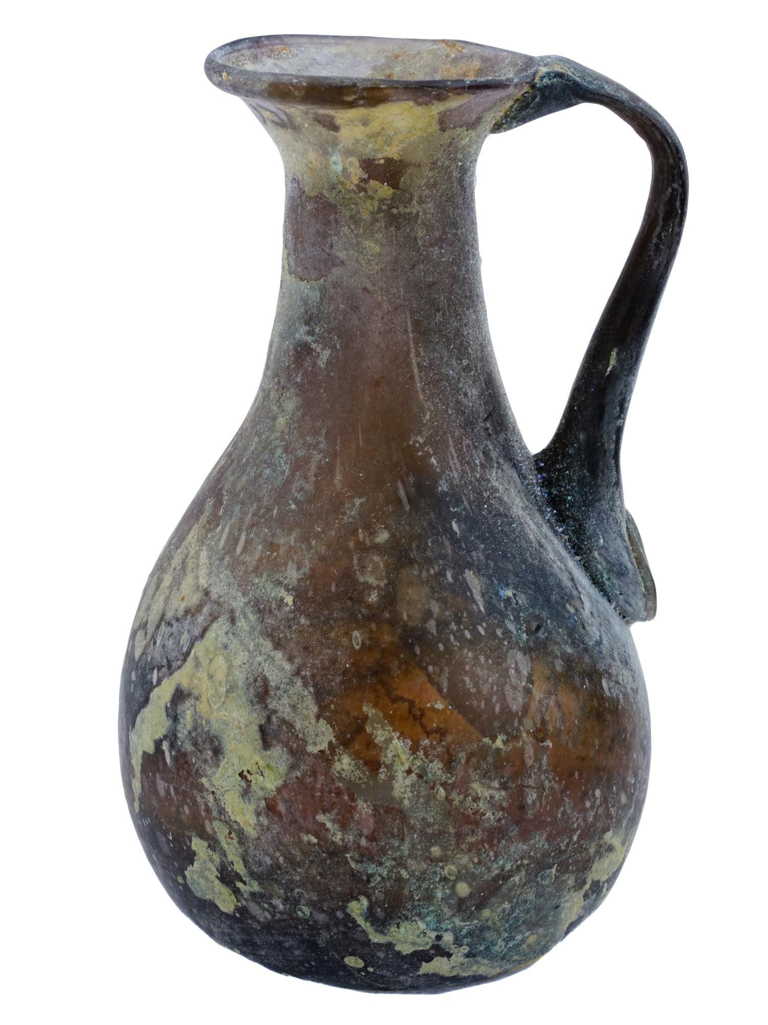 ANCIENT ROMAN EMPIRE GLASS OINOCHOE JUG (1 of 6)