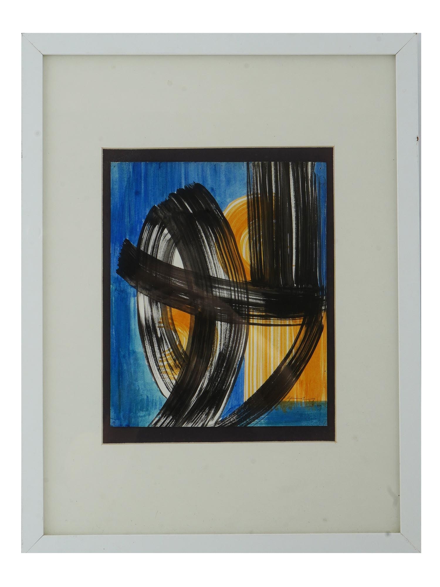 ABSTRACT MIXED MEDIA PAINTING AFTER HANS HARTUNG (1 of 4)