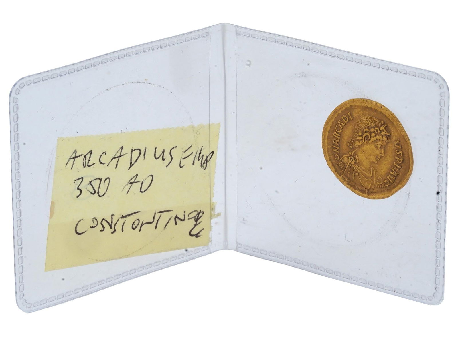 ANCIENT ROMAN EMPIRE ARCADIUS I GOLD SOLIDUS COIN (1 of 3)