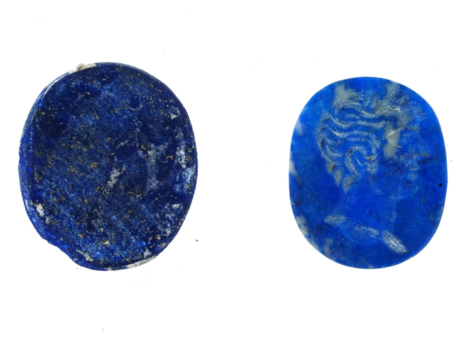 ANCIENT ROMAN LAPIS LAZULI INTAGLIO SEALS (1 of 4)