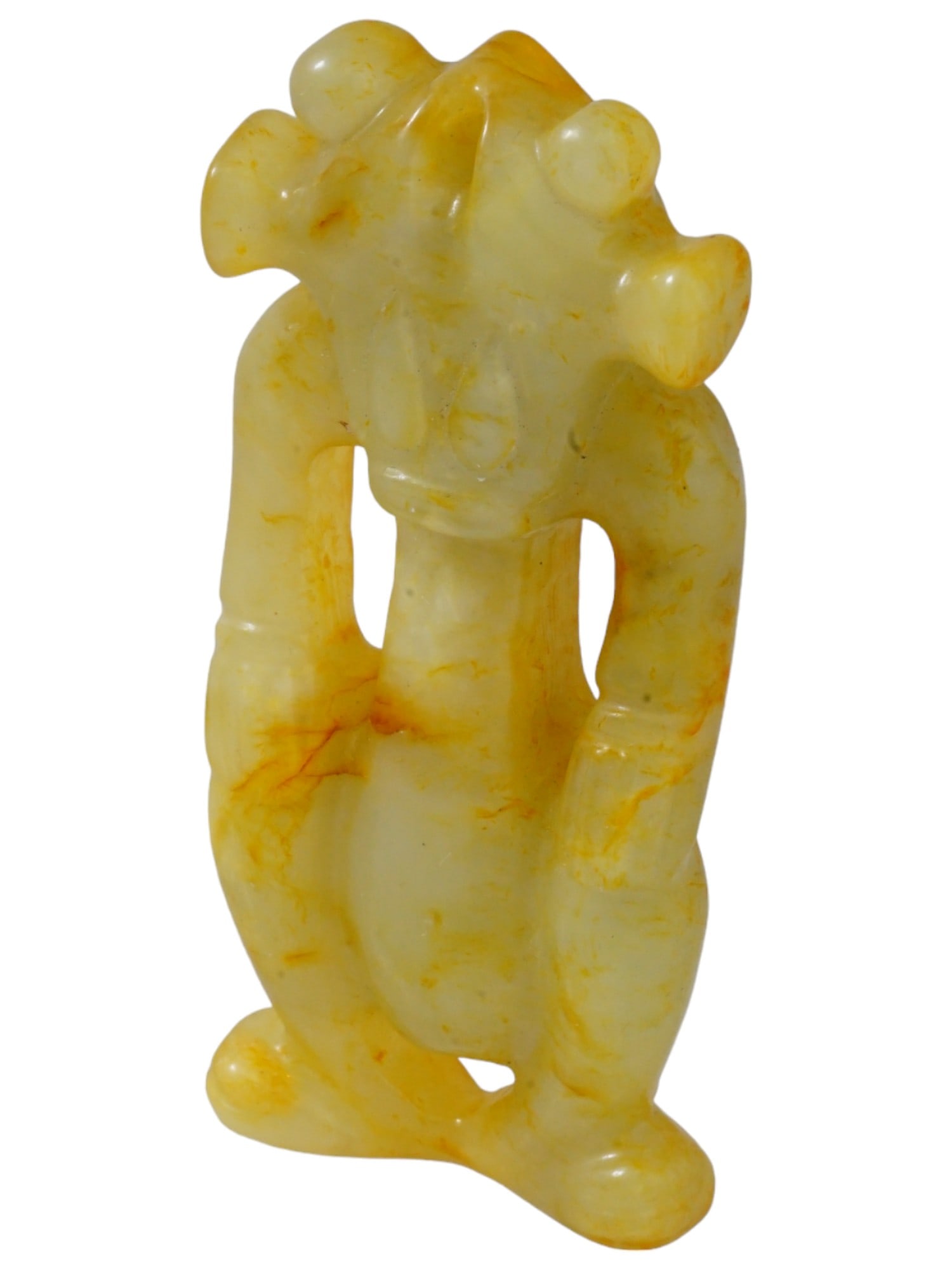ANTIQUE CHINESE SUN GOD CARVED JADE AMEUT PENDANT (1 of 7)
