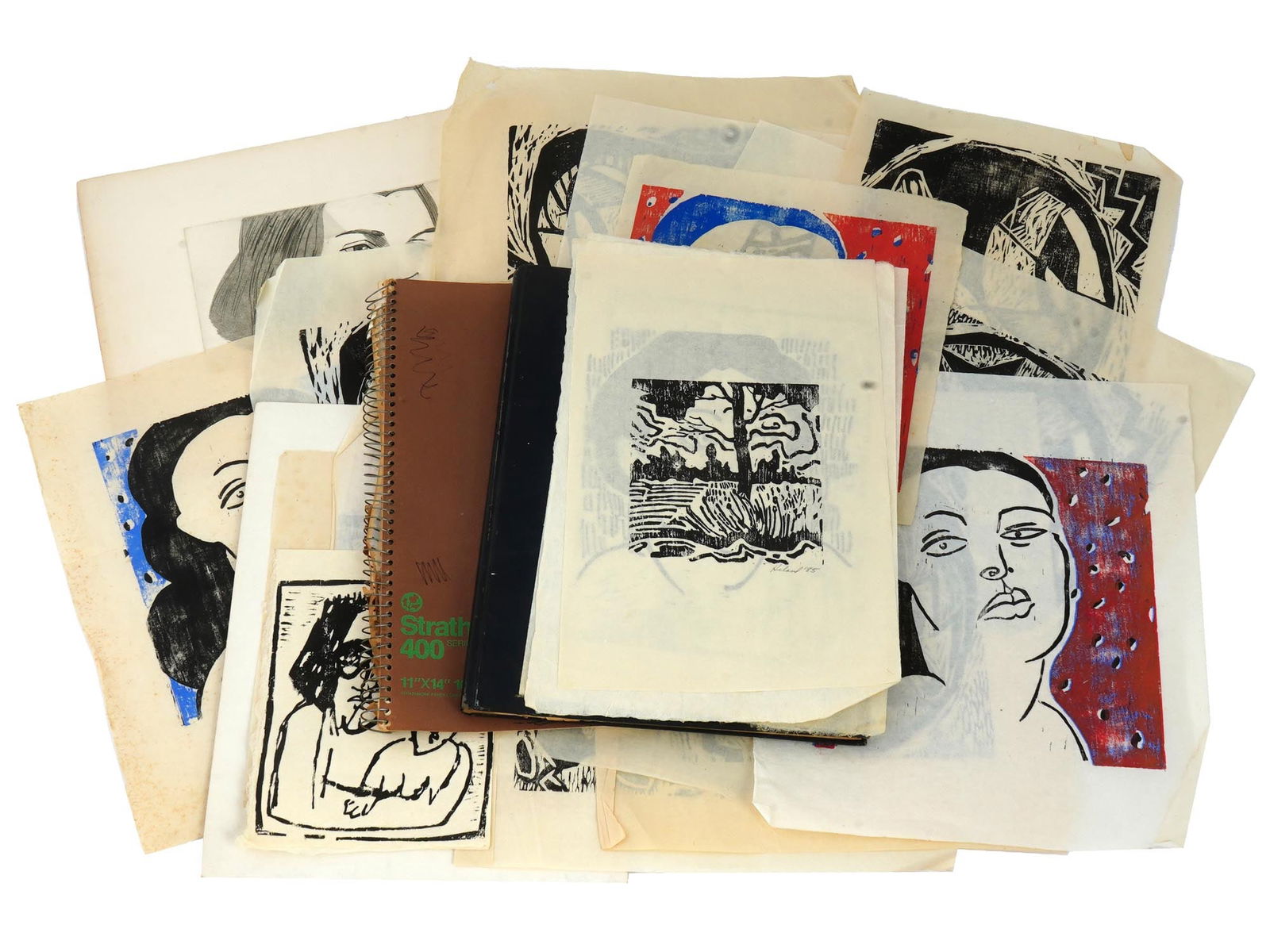 SKETCHBOOKS AND VARIOUS PRINTS AND PENCIL DRAWINGS (1 of 12)