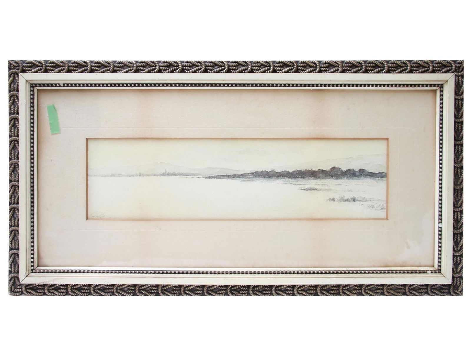 ANTIQUE WATERCOLOR PAINTING SIGNED SILVESTER 19 C (1 of 6)