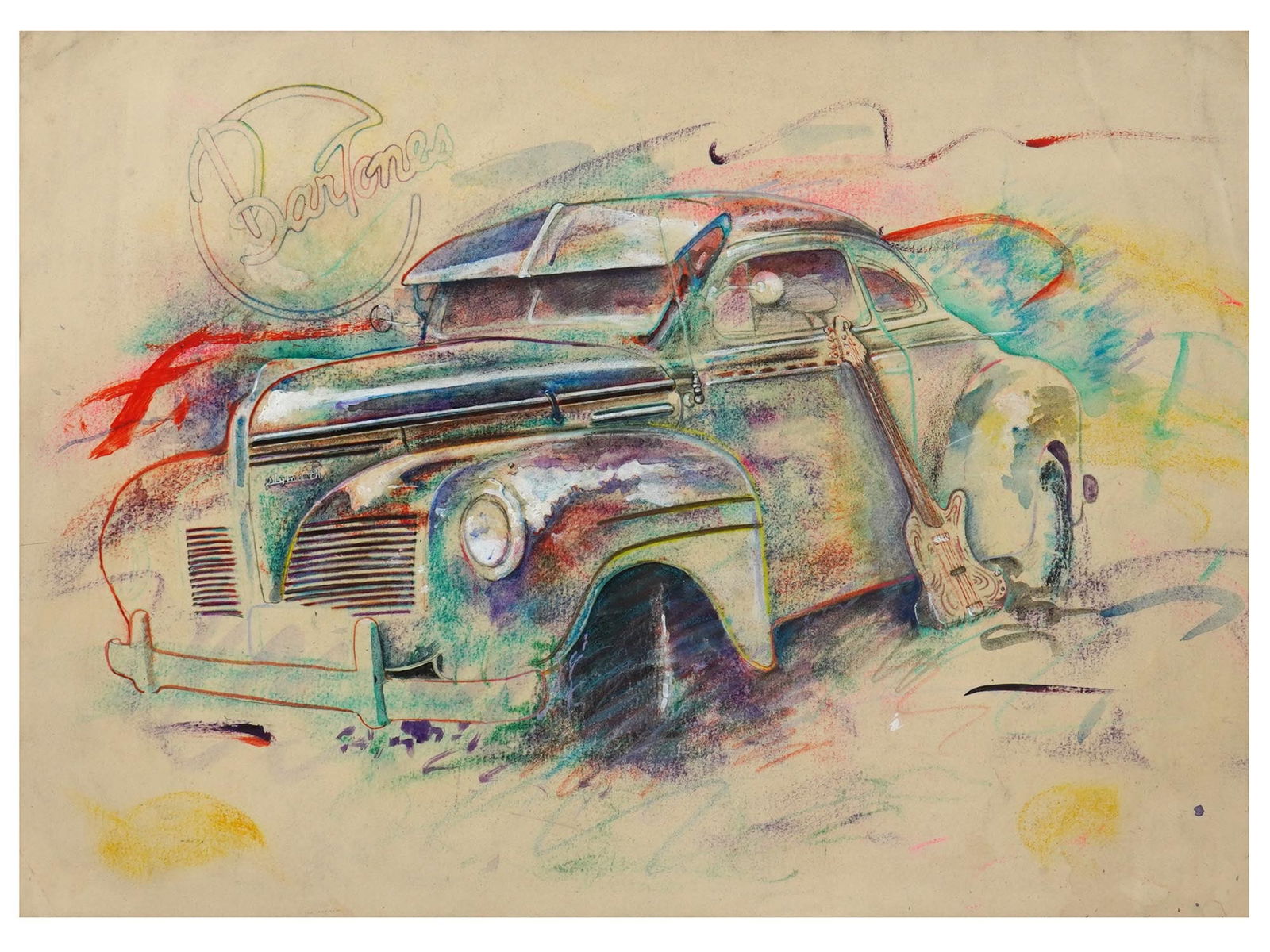 AMERICAN MIXED MEDIA PASTEL PAINTING BY GIL ASHBY (1 of 5)