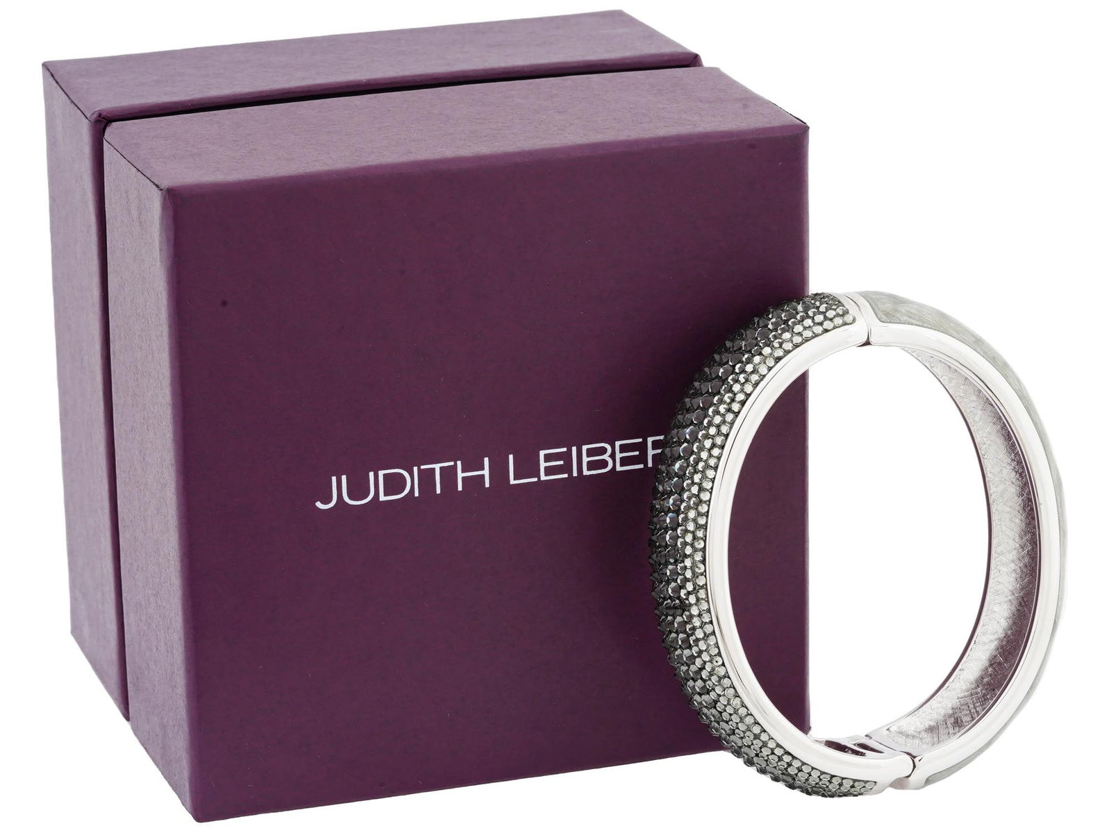 JUDITH LEIBER PAPARAZZI GLITZ UP BANGLE BRACELET IOB (1 of 8)