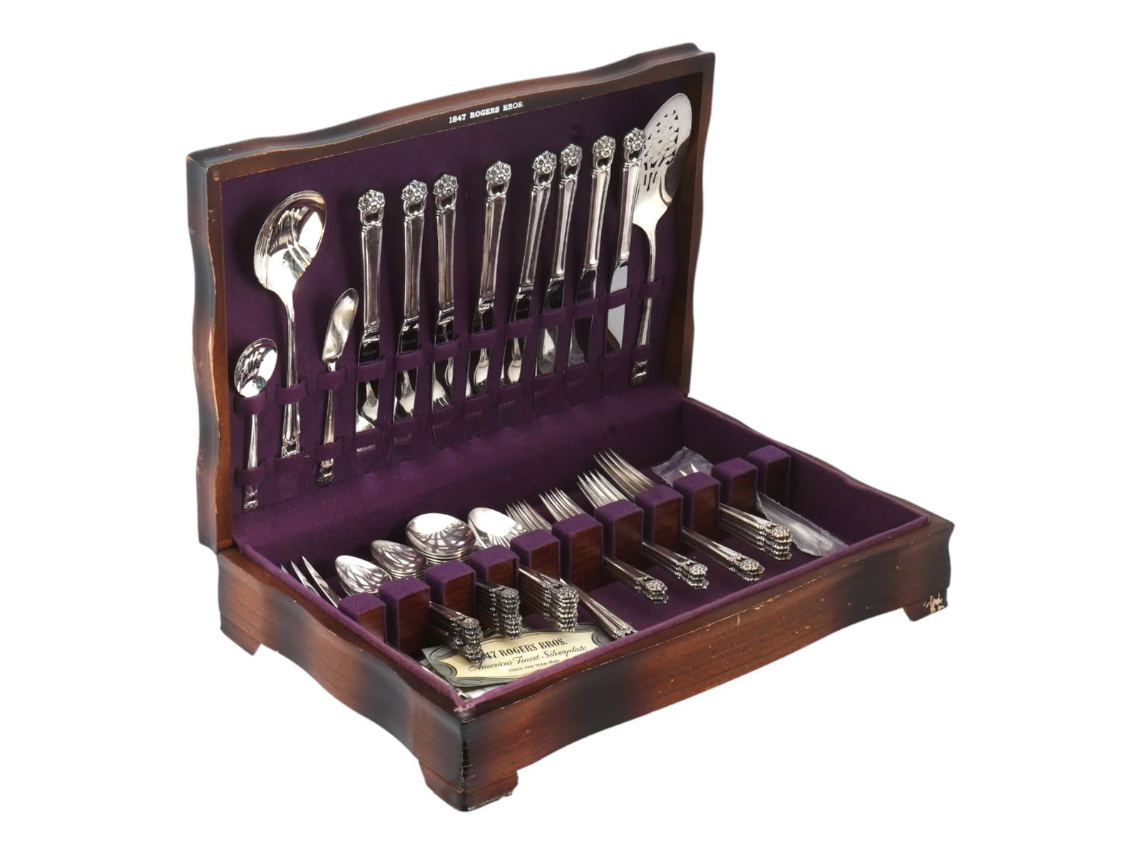 VINTAGE ROGERS BROS ETERNALLY YOURS SILVERPLATE SET (1 of 12)