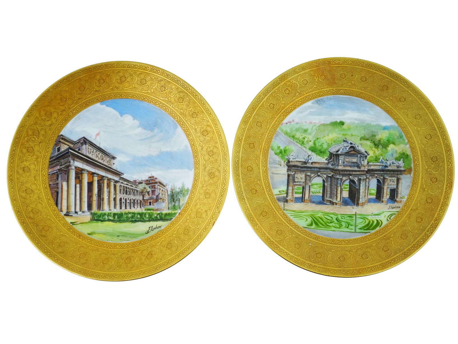 VINTAGE GERMAN LORENZ HUTSCHENREUTHER PORCELAIN PLATES (1 of 12)