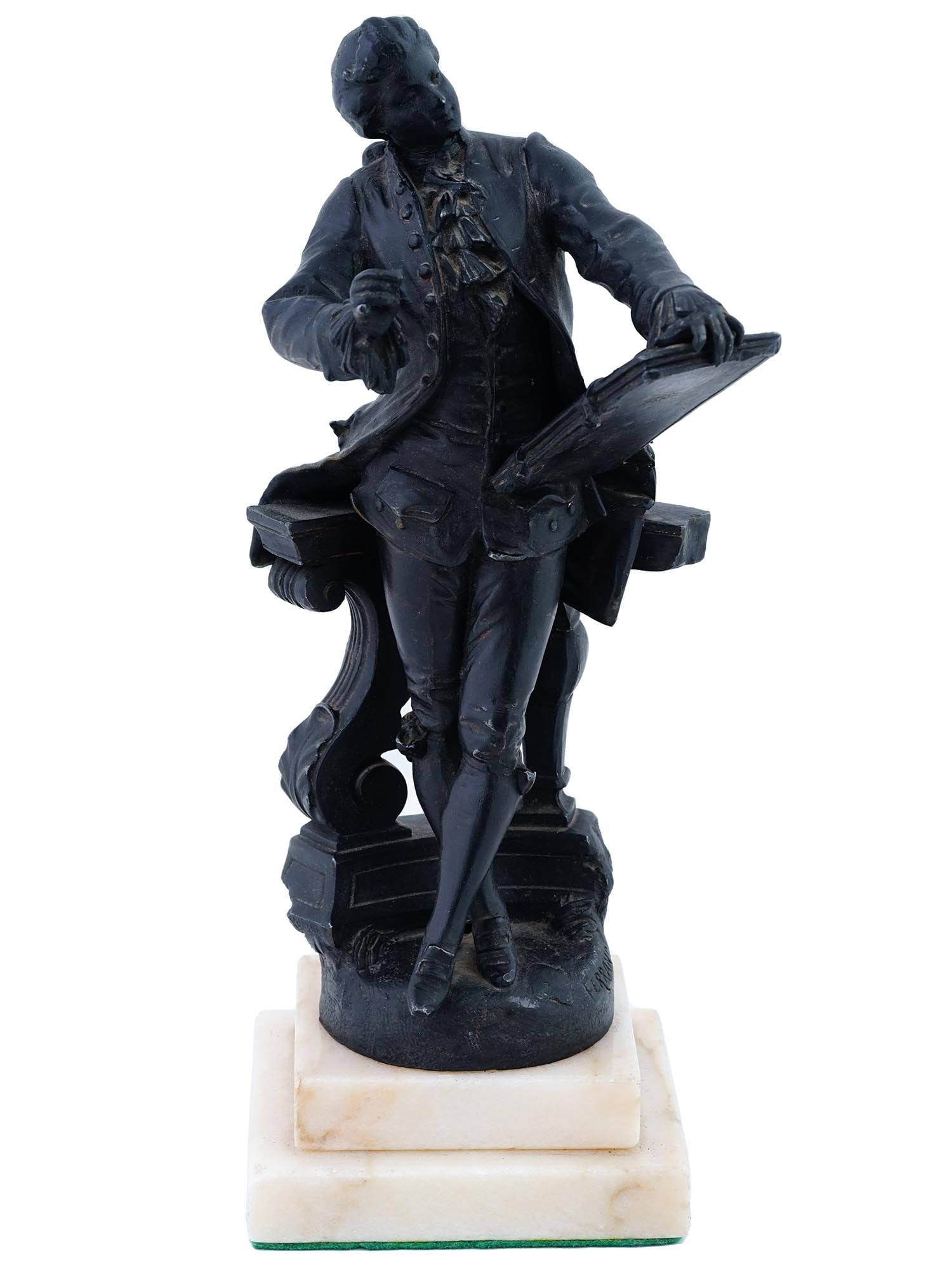 FRENCH BRONZE SCULPTURE BY ERNEST JUSTIN FERRAND (1 of 10)