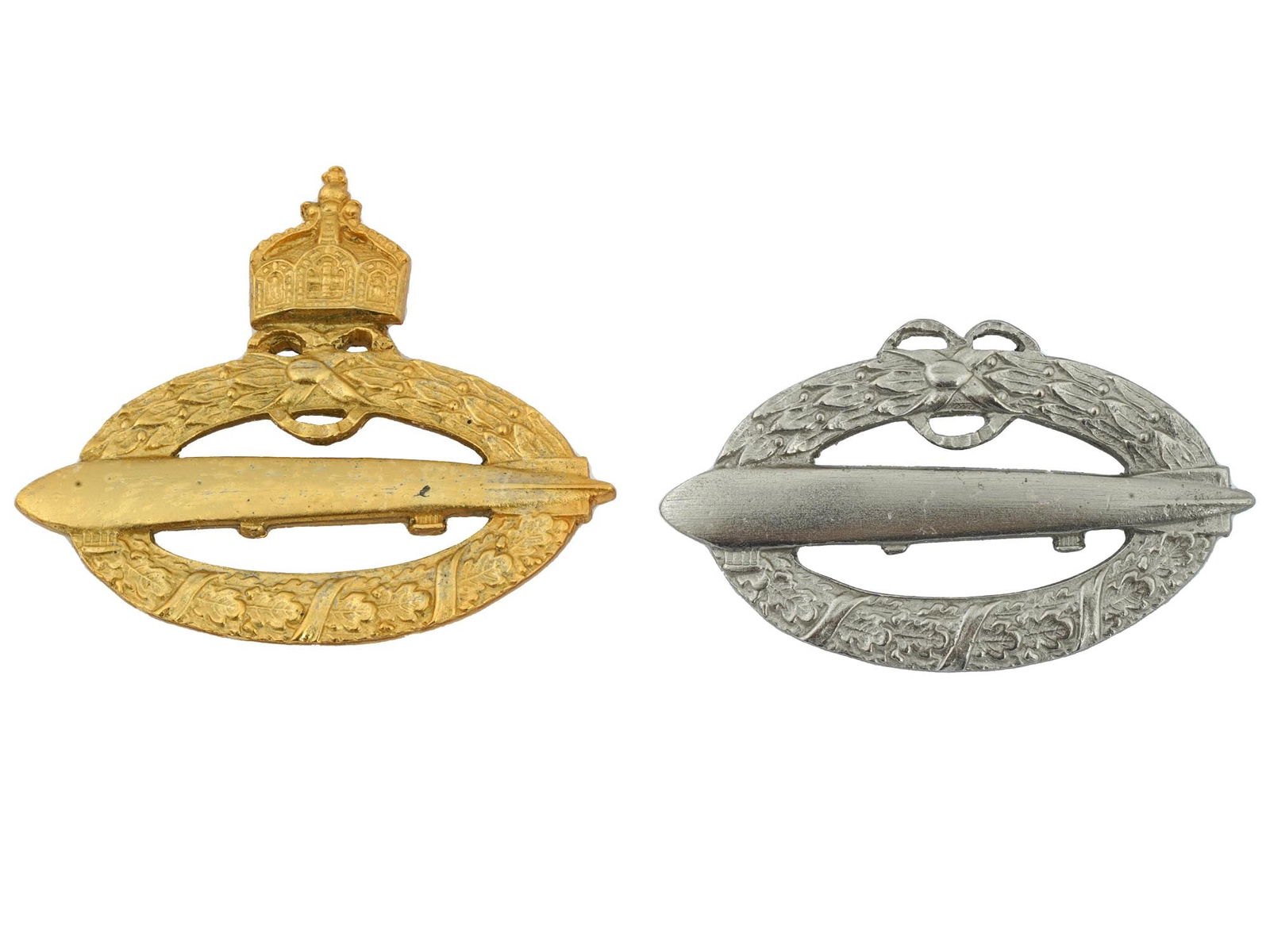2 GERMAN WWI MODEL IMPERIAL ZEPPELIN PILOT BADGES (1 of 5)