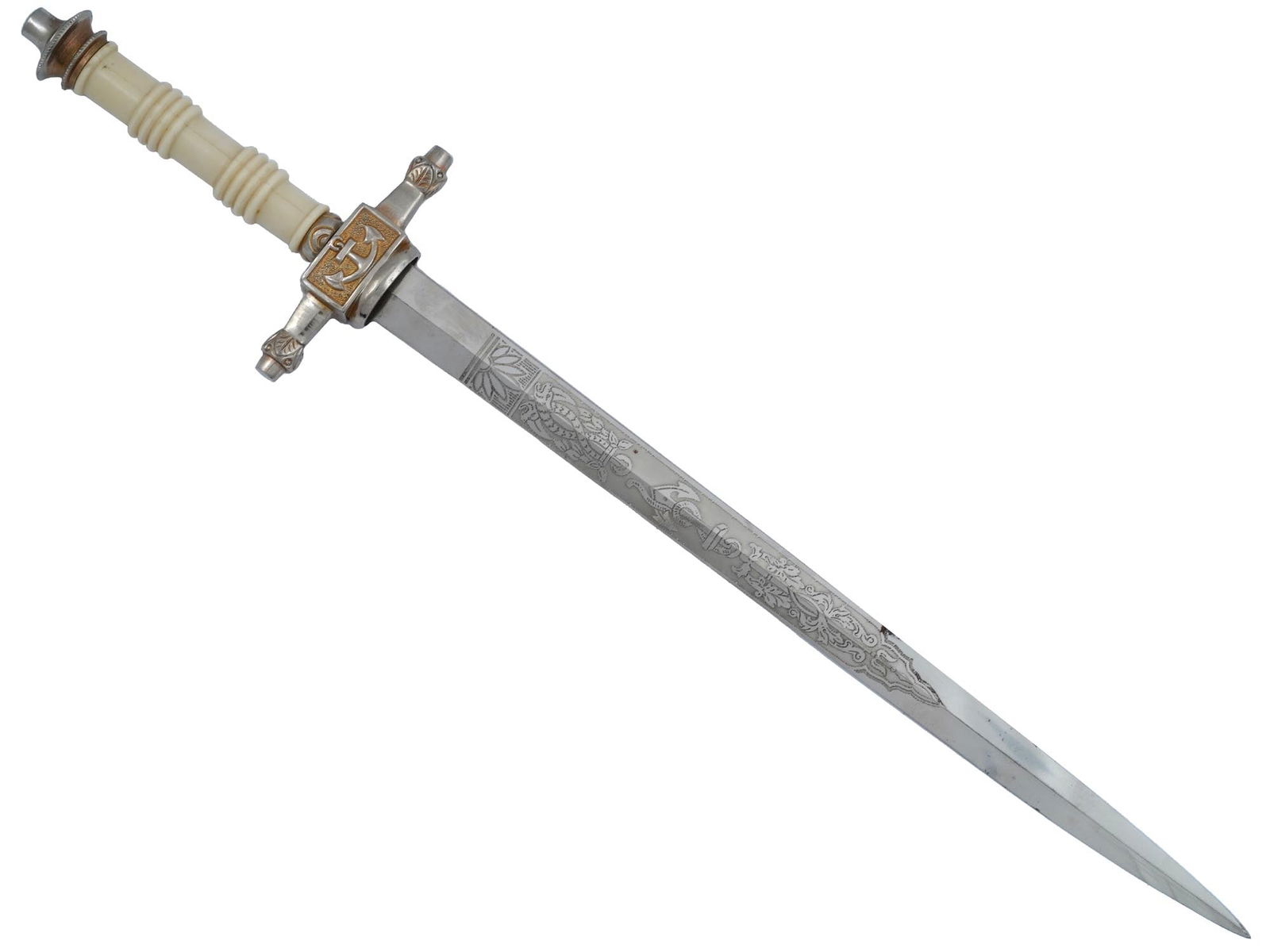 RARE DUTCH MODEL NAVY DAGGER BY E F HORSTER SOLINGEN (1 of 5)