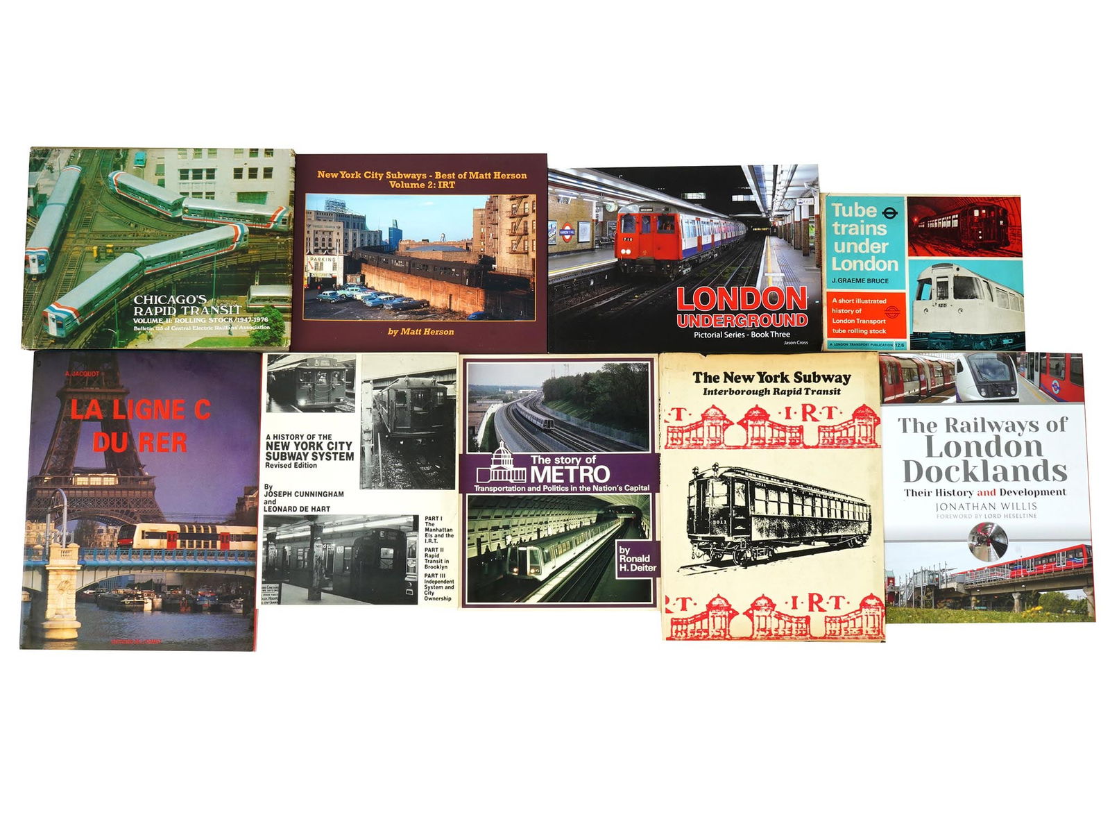 9 BOOKS AND MAGAZINES ABOUT SUBWAYS AND RAILWAYS (1 of 12)