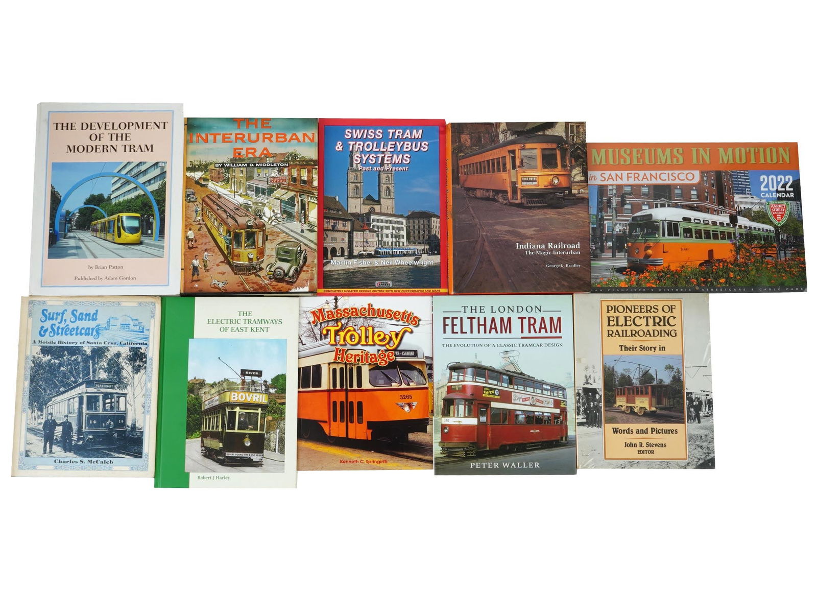 LOT AMERICAN ENGLISH BUSES TRAMS TRANSPORT BOOKS (1 of 12)