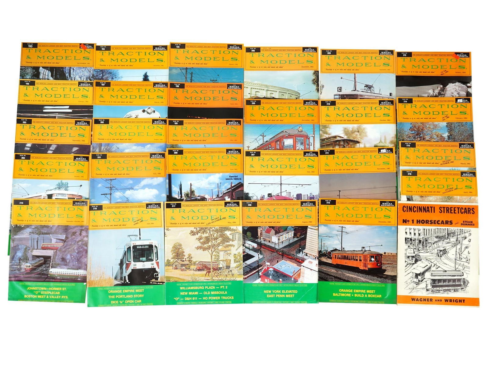 COLLECTION OF TRACTION AND MODELS MAGAZINE ISSUES (1 of 5)