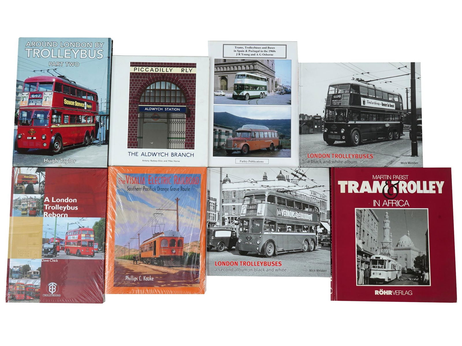 COLLECTION OF ENGLISH BUSES TROLLEYS ALBUMS BOOKS (1 of 12)