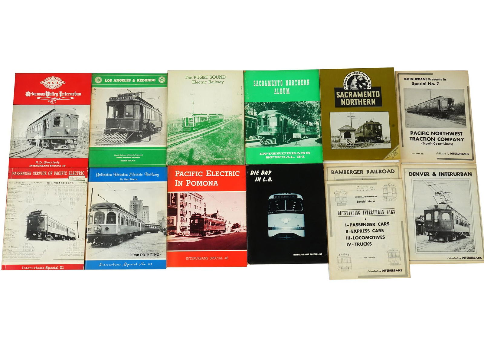 GROUP AMERICAN INTERURBANS RAILROAD TRANSPORT BOOKS (1 of 12)