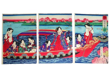 JAPANESE WOODBLOCK PRINT BY CHIKASHIGE MORIKAWA