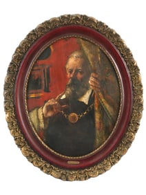 RUSSIAN PAINTING BROCARD BY GRIGORIY MYASOYEDOV