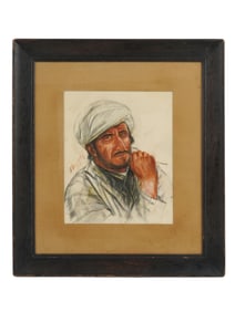 ALEXANDRE YAKOVLEV PORTRAIT PAINTING OF AFGHAN MAN