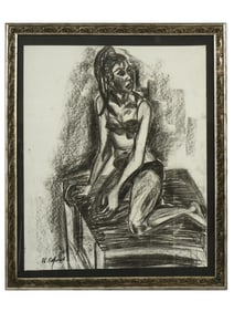 RUSSIAN FEMALE PORTRAIT PAINTING BY IGOR OBROSOV