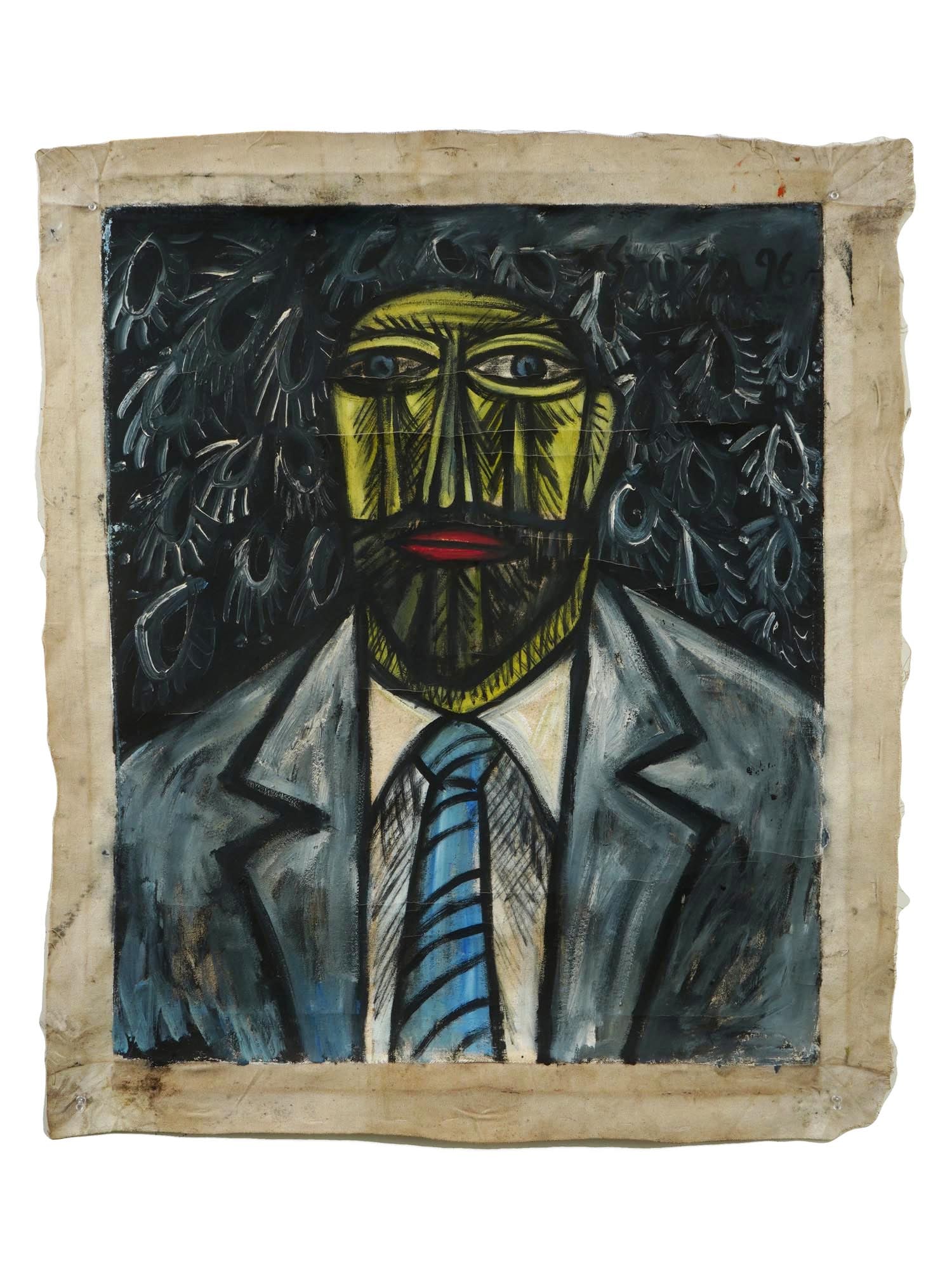 FRANCIS NEWTON SOUZA INDIAN OIL PAINTING 1996 (1 of 4)