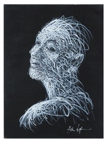 ATTR TO HOM NGUYEN VIETNAMESE ACRYLIC PAINTING