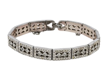 EARLY 20TH C ART DECO ERA ENGEL BROS BRACELET