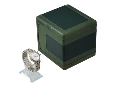 BREGUET MARINE WOMENS 18K WHITE GOLD WRISTWATCH IOB