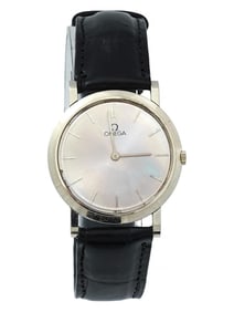 OMEGA 18K WHITE GOLD MANUAL WIND WRISTWATCH