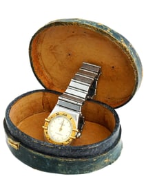 OMEGA CONSTELLATION STAINLESS STEEL GOLD WATCH