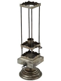 RUSSIAN JUDAICA HAVDALAH SILVER CANDLESTICK SPICEBOX