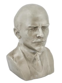 ORIGINAL RUSSIAN SOVIET SCULPTURE BUST OF V LENIN