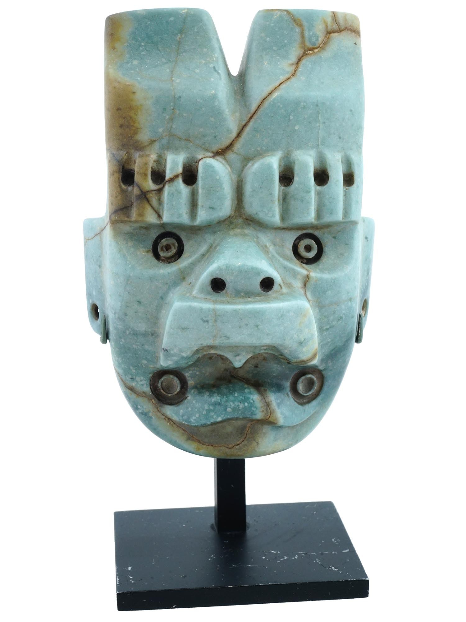 PRE COLUMBIAN AMERICA OLMEC MASK MADE OF JADE (1 of 10)