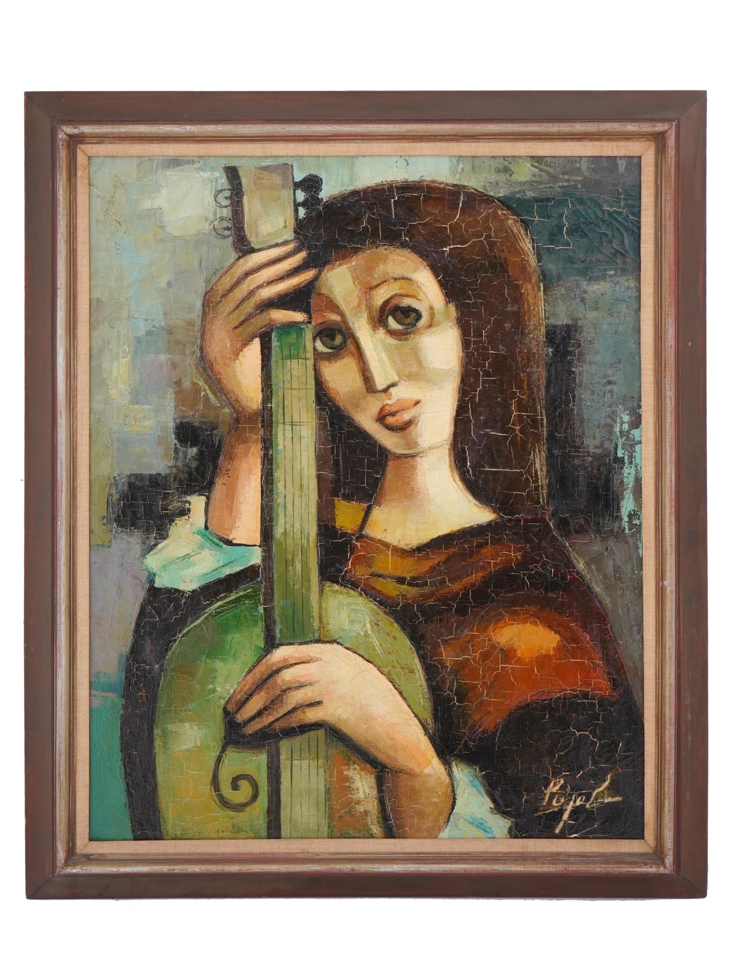 SPANISH PORTRAIT OIL PAINTING BY FRANCISCO PUJOL (1 of 8)