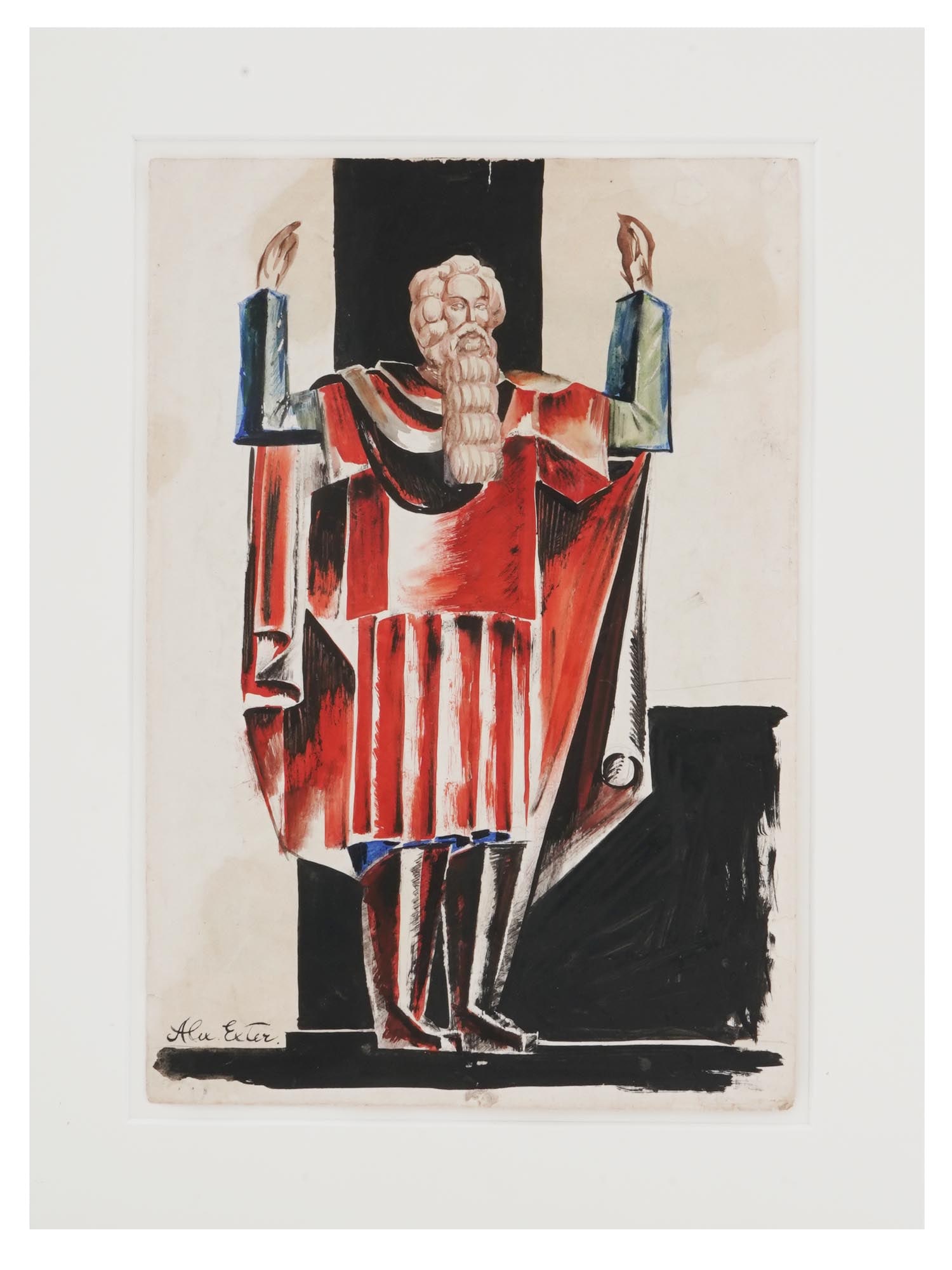 ALEXANDRA EXTER RUSSIAN COSTUME PAINTING (1 of 5)